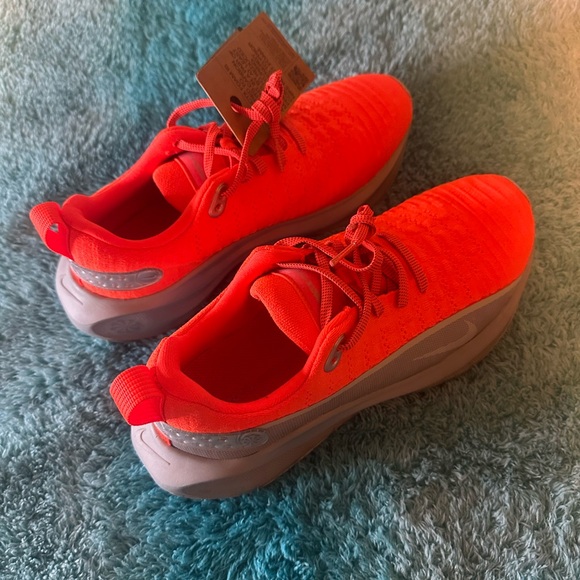 NEW Nike Infinity Run 4 Hyper Crimson/Silver NEON ORANGE Running Shoe Men\'s 6.5 main image 6